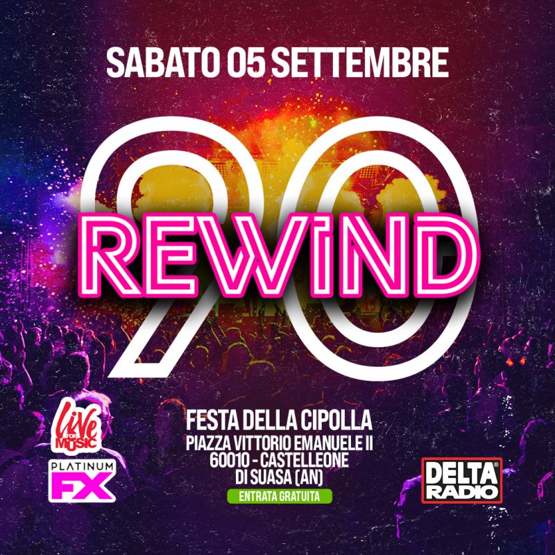 Copertina evento REWIND90 - CASTELLEONE DI SUASA AN