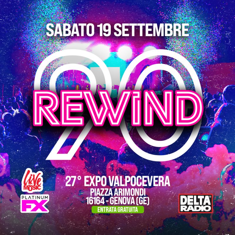Copertina evento REWIND90 - GENOVA GE