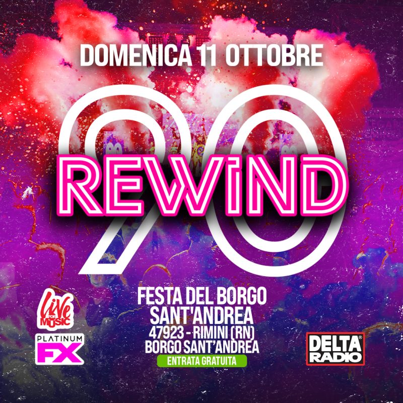 Copertina evento REWIND90 - RIMINI RN