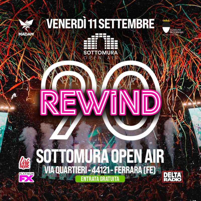 Copertina evento REWIND90 - SOTTOMURA FE