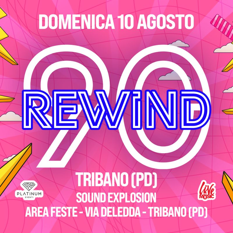 Copertina Evento - Rewind90 - 10 agosto tribano