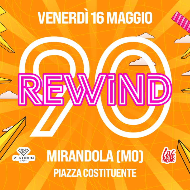 Copertina Evento - Rewind90 - 2025-05-16 - Mirandola