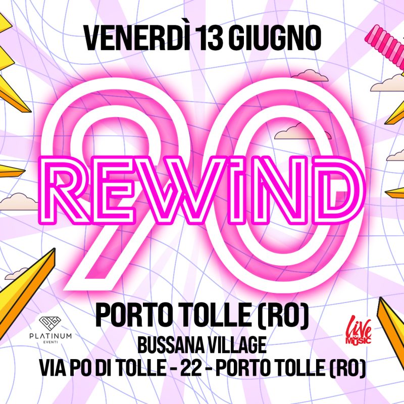 Copertina Evento - Rewind90 - 2025-06-13 - Porto Tolle