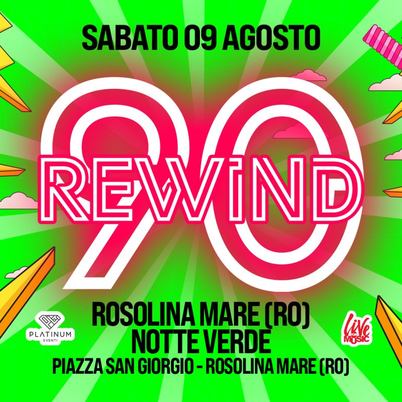 Copertina Evento - Rewind90 - 2025--08-09-Rosolina Mare