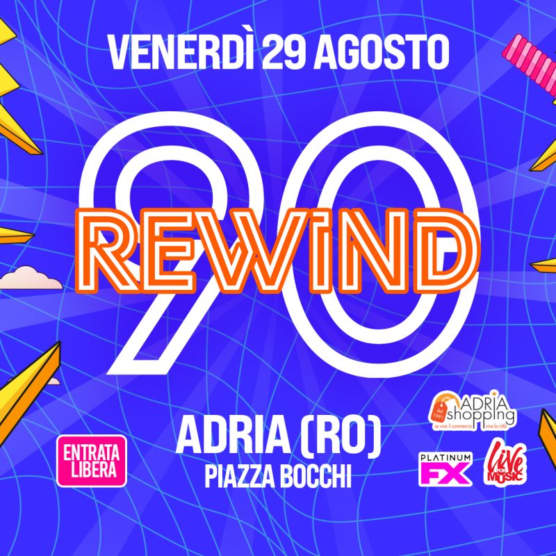 Copertina Evento - Rewind90 - 2025-08-29 - Adria