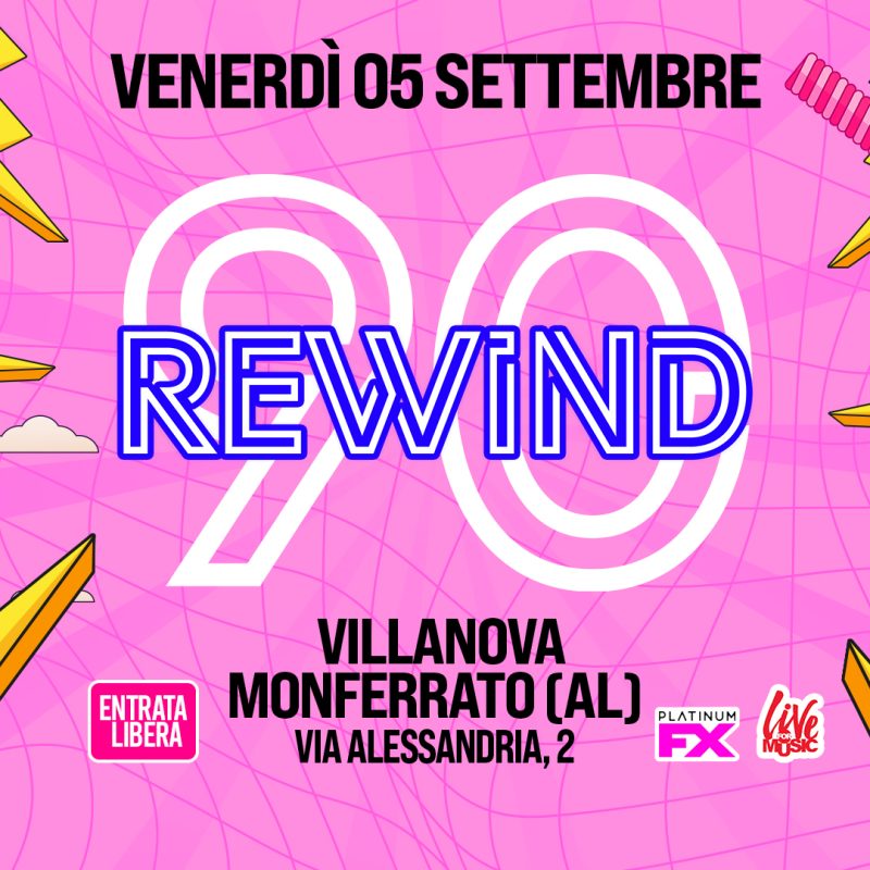 Copertina Evento - Rewind90 - 2025-09-05 - Villanova
