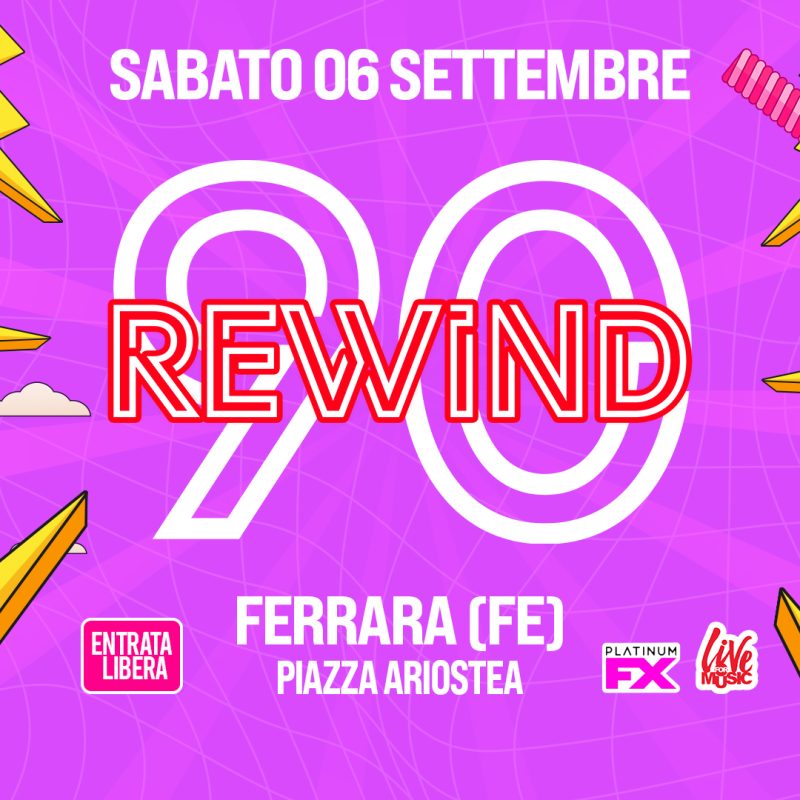 Copertina Evento - Rewind90 - 2025-09-06 - Ferrara