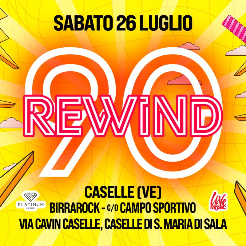 Copertina Evento - Rewind90 - 26 luglio caselle