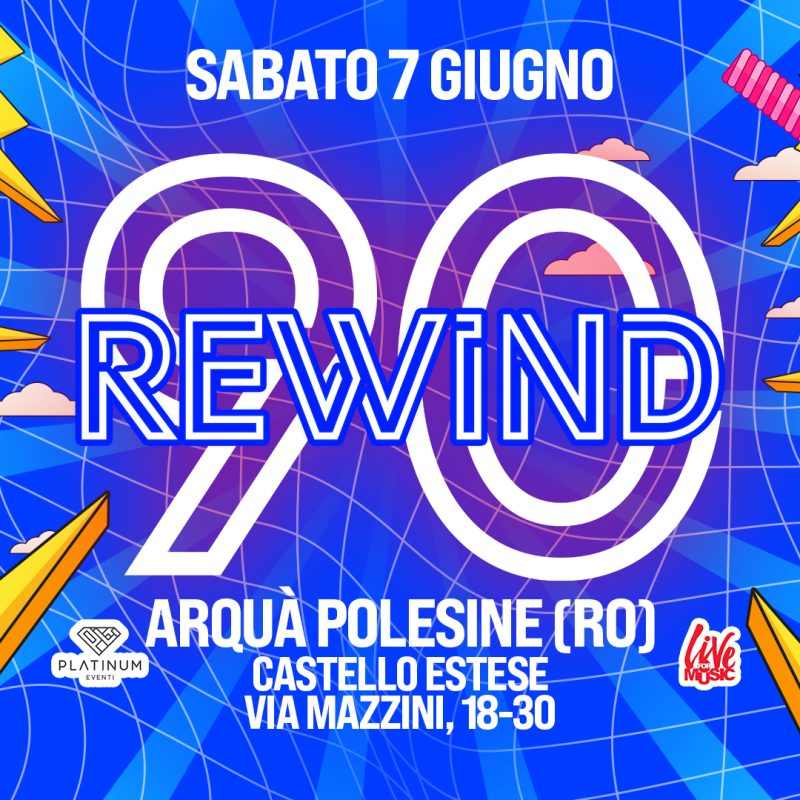 Copertina Evento - Rewind90 - 7 Giugno