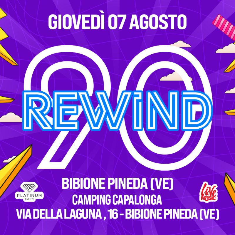 Copertina Evento - Rewind90 - 7 agosto
